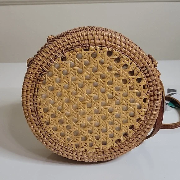 Rattan Circle Boho Women's Bag - Picture 6 of 7